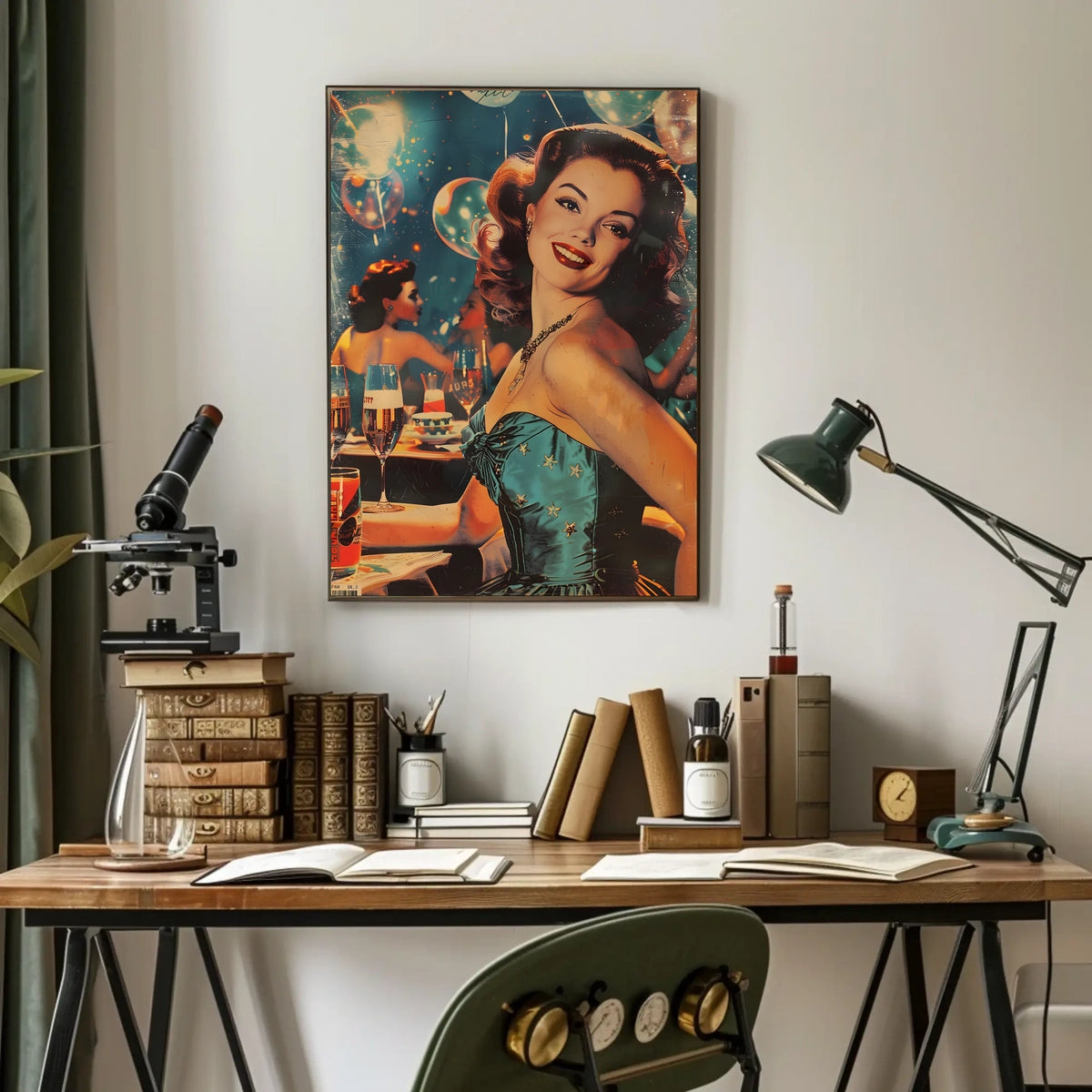 Vintage Glamour Celebration Poster