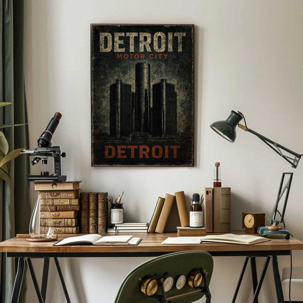 Detroit Motor City Poster