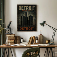 Detroit Motor City Poster