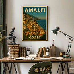 Amalfi Coast Poster Wall Art Travel Print 18x24 Decor