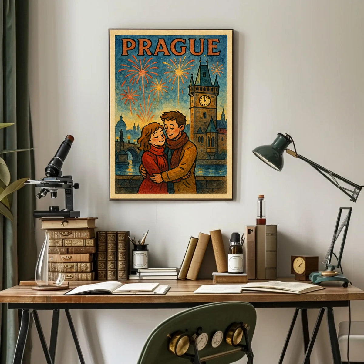 Artistic Vibes: Abstract Colors and Shapes Poster