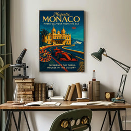 Majestic Monaco Poster