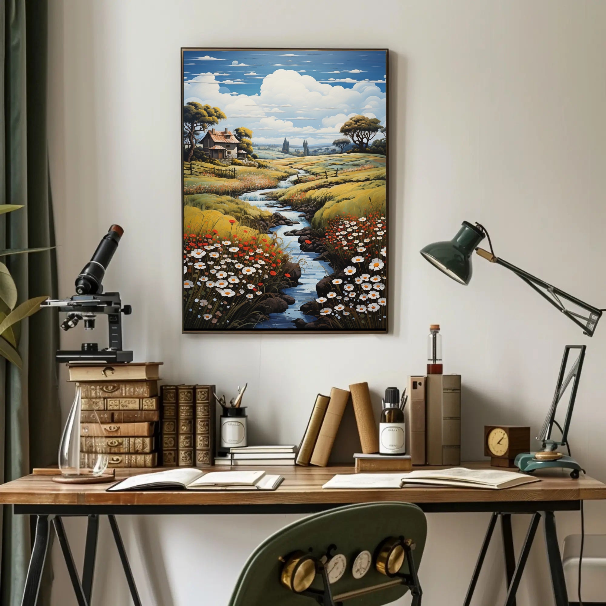 Timeless Pastoral Landscape Artwork for Home Decor Poster