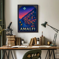 Amalfi Coast Sunset Poster