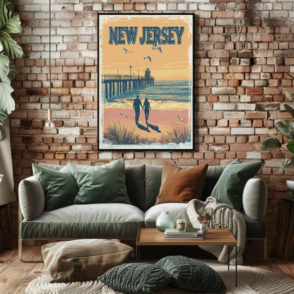 New Jersey Vintage Poster