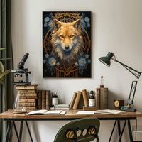 Majestic Wolf Portrait Poster PosterGoat