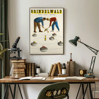 Grindelwald Curling Poster
