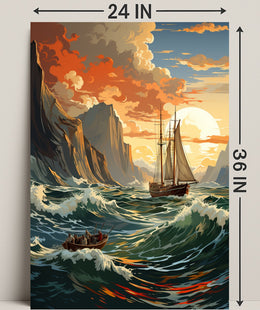 Voyage At Sea Poster PosterGoat