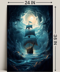 Voyage Through The Storm Poster PosterGoat