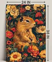Charming Woodland Chipmunk Animal Poster