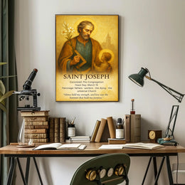 Saint Joseph Patron of Fathers and Workers Poster PosterGoat