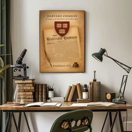Harvard Crimson A Legacy of Intellect and Influence Poster