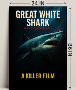 Great White Shark The Oceans Predator Poster PosterGoat