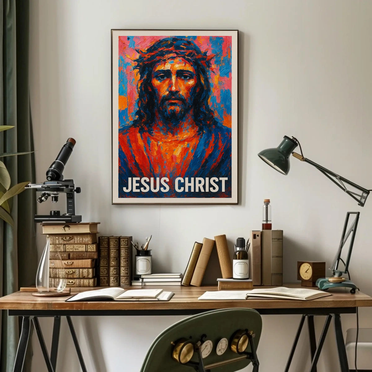 Jesus Christ Artistic Portrait Poster