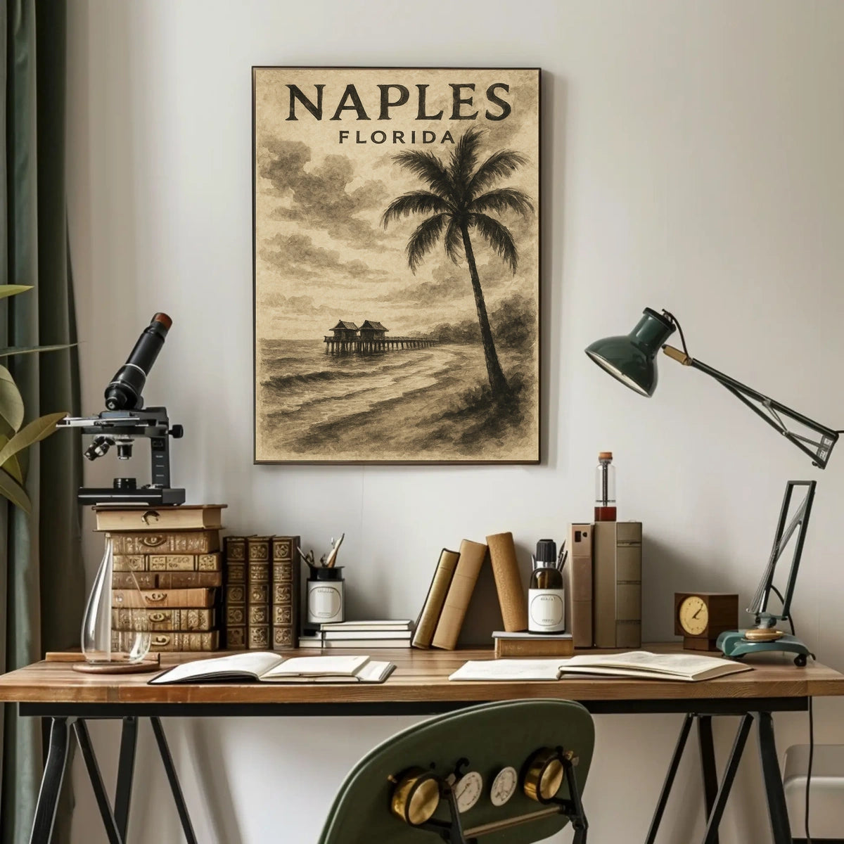Naples Florida Serene Coastal Escape Poster Wall Art