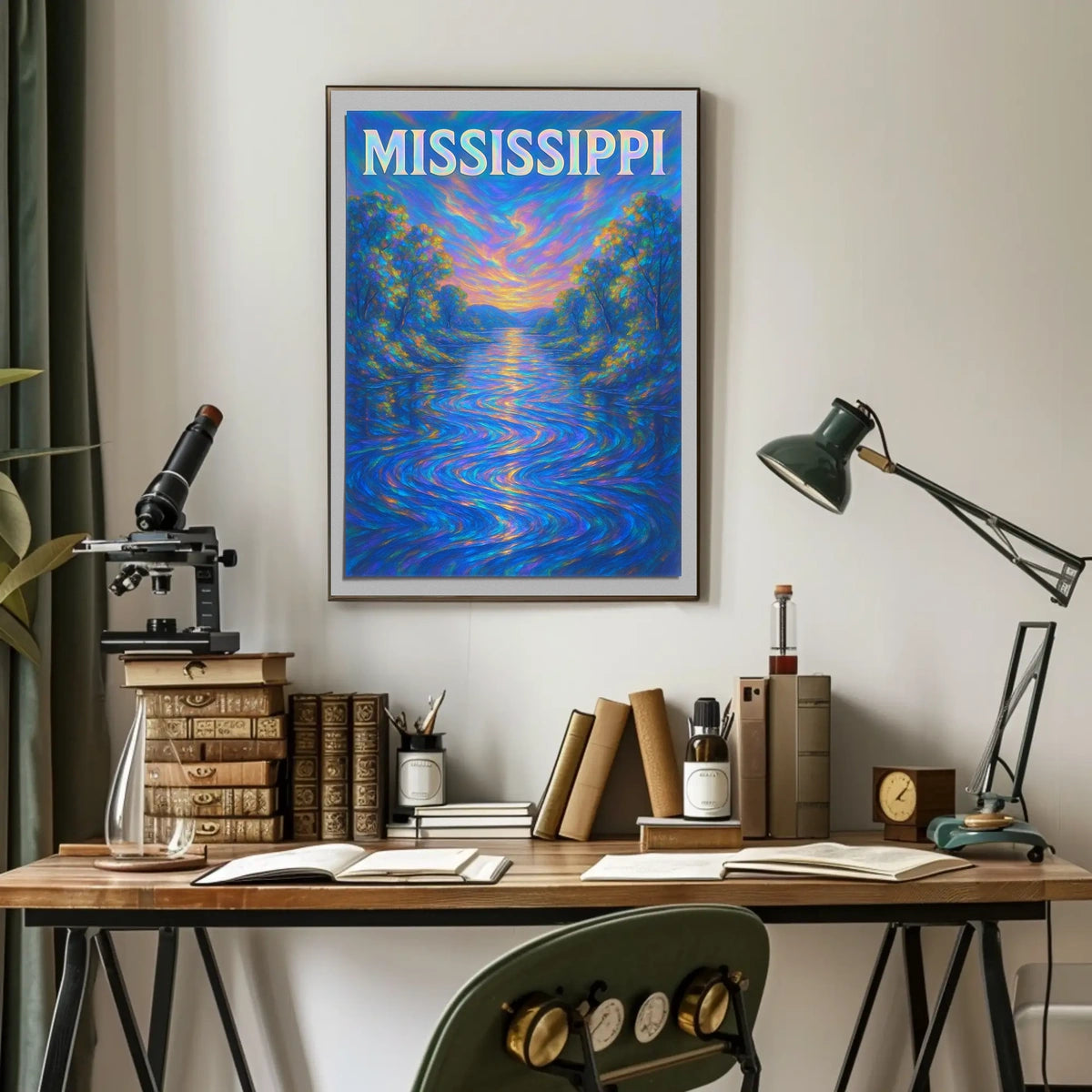 Mississippi River Serenity Poster