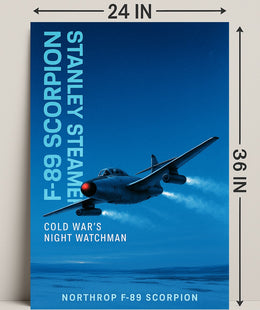 Northrop F-89 Scorpion Cold War's Night Watchman Poster PosterGoat