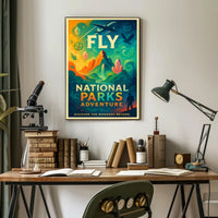 National Parks Adventure Poster Travel Wall Art