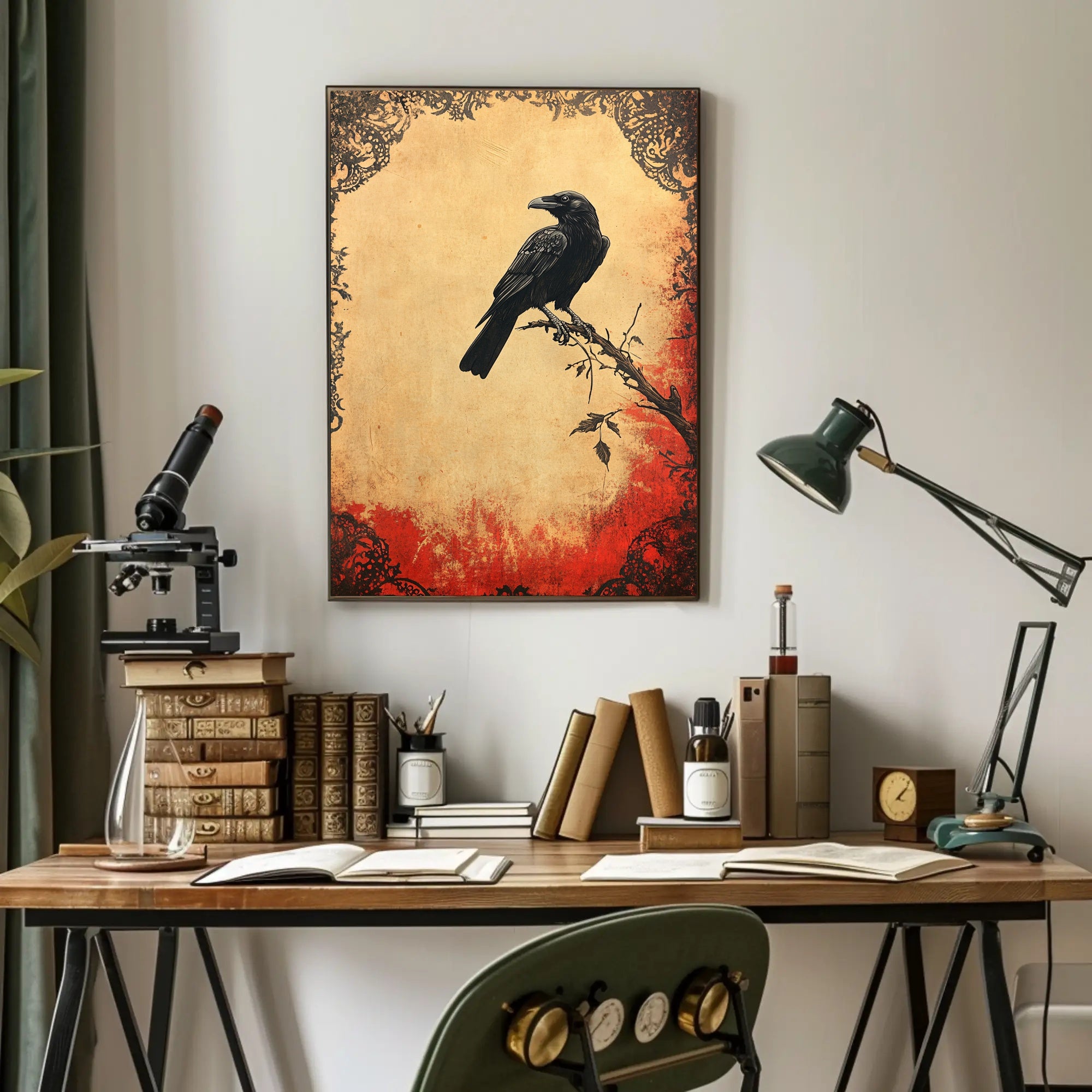 The Perched Raven Poster