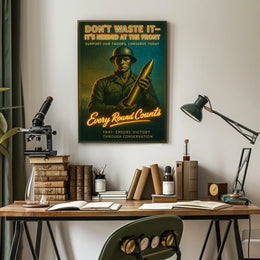 Every Round Counts 1941 Conservation Poster