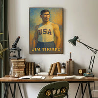 Jim Thorpe American Athlete Poster