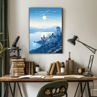 Tranquil Mediterranean Landscape Poster PosterGoat