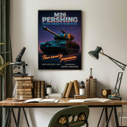 M26 Pershing The Steel Guardian Poster PosterGoat