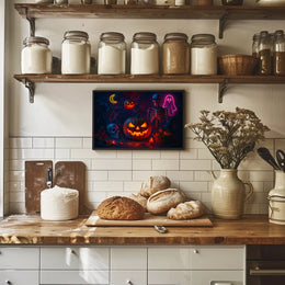 Spooky Halloween Night Gothic Realism Collector Enthusiasts Museum Quality Timeless Wall Art Poster