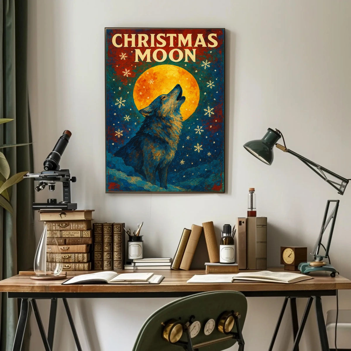 Christmas Moon Poster
