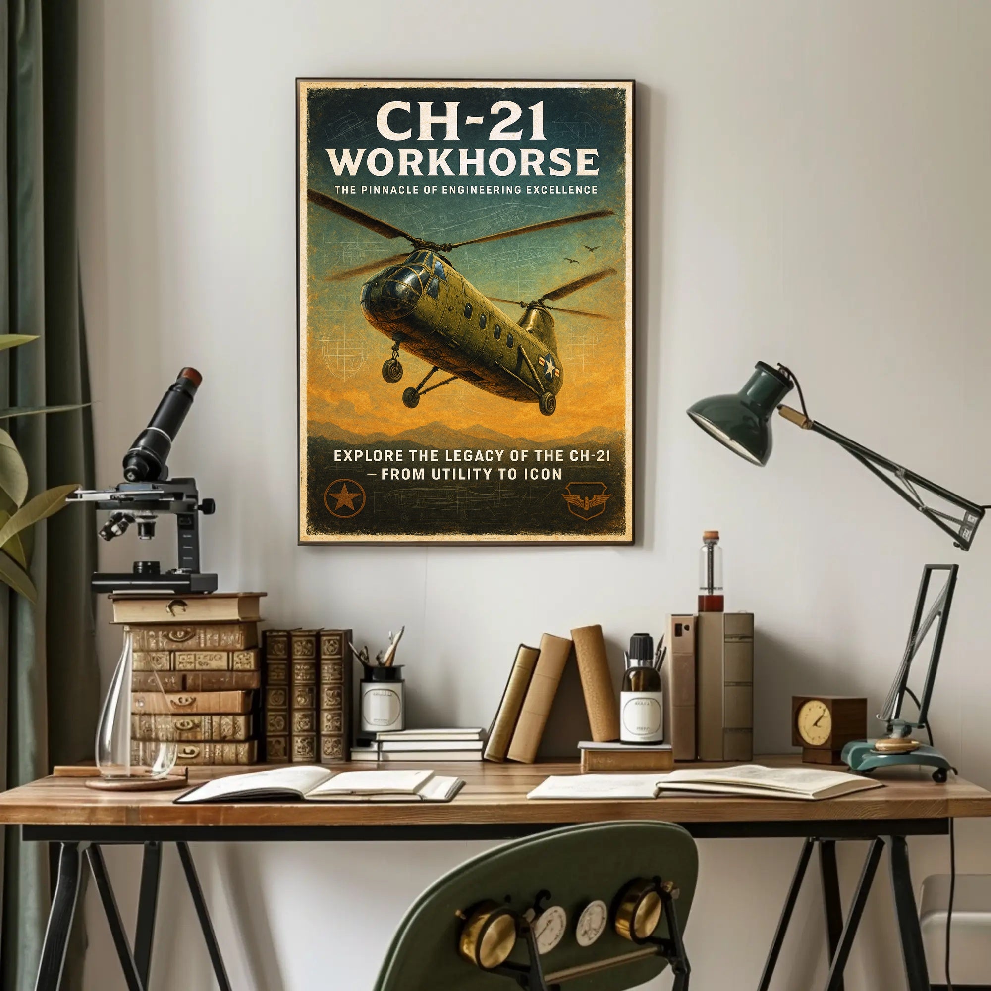 CH-21 Workhorse Engineering Excellence Poster PosterGoat