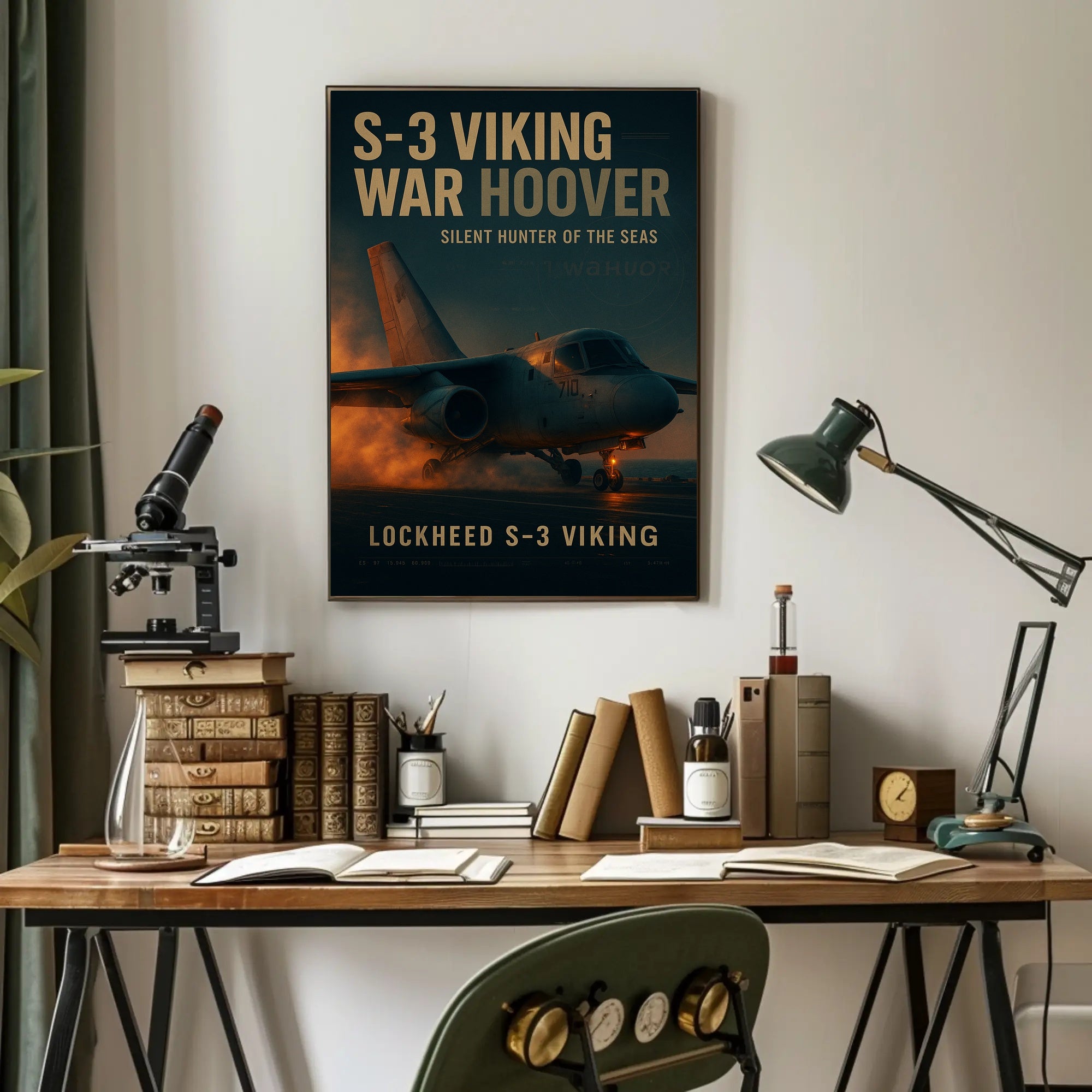 S-3 Viking Lockheed Military Print Aviation Art Poster