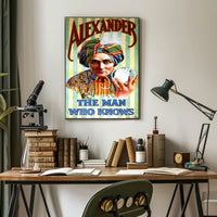 Mystical Psychic Performer Vintage Artistic Pop Culture Poster