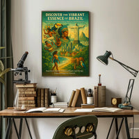 Brazil's Essence Captured: A Cultural or Heritage Poster