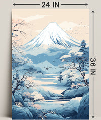 Tranquil Mountain Landscape Poster