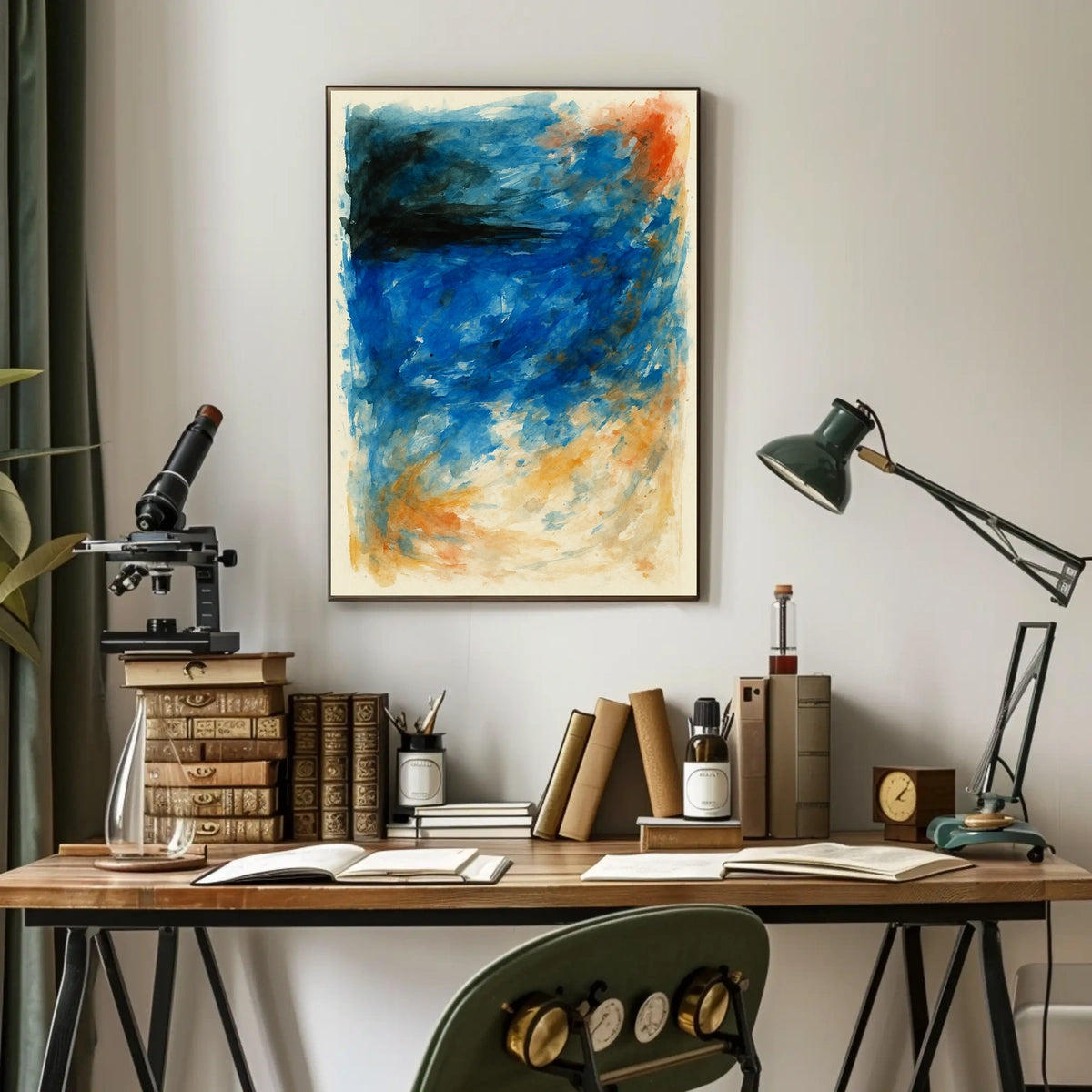 Abstract Waves Of Color Abstract Poster