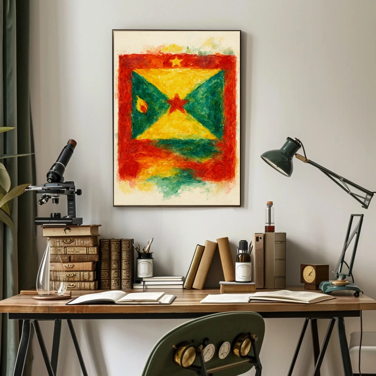 Vibrant Flag Art Poster