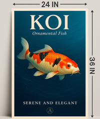 Koi  Ornamental Fish Poster PosterGoat