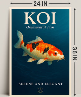Koi  Ornamental Fish Poster PosterGoat