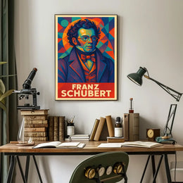 Franz Schubert Classical Music Vintage Art Poster