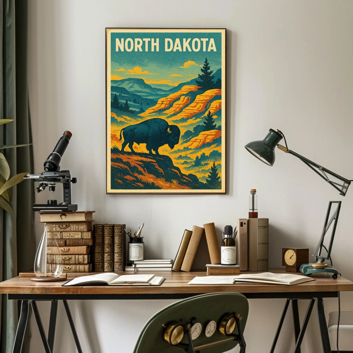 North Dakota Wilderness Poster