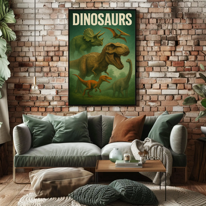 Dinosaurs Movie Poster 2 Vintage Poster