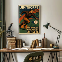 Jim Thorpe Legendary Athlete Poster