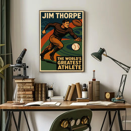 Jim Thorpe Legendary Athlete Poster