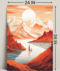 Tranquil Mountain Escape Poster PosterGoat
