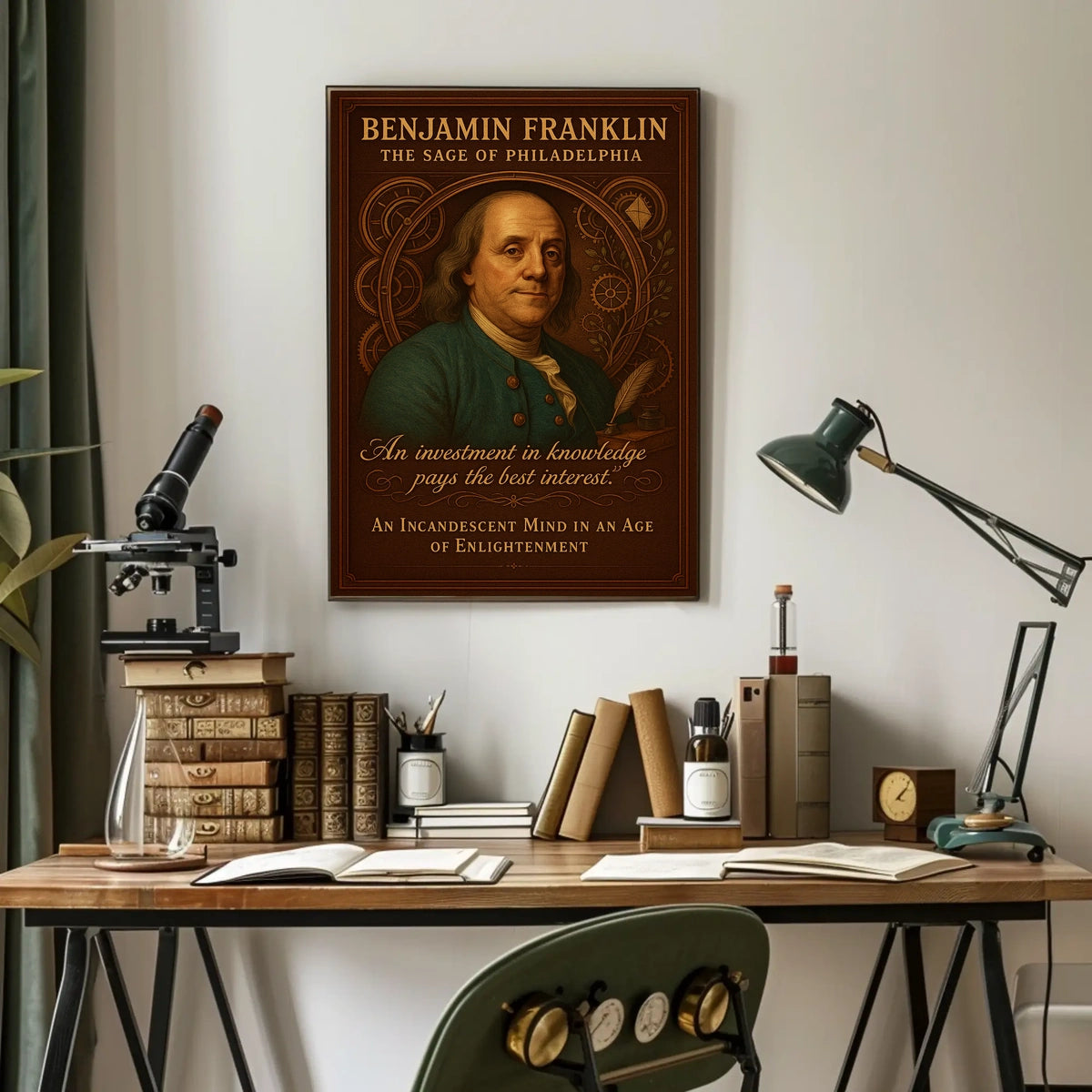 Benjamin Franklin The Sage Of Poster