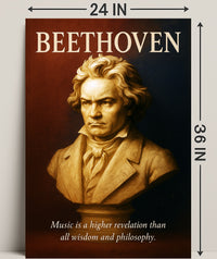 Beethoven Musical Genius Poster PosterGoat