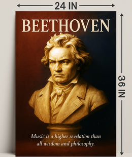Beethoven Musical Genius Poster PosterGoat