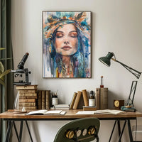 Modern Cityscape Skyscrapers Art Poster