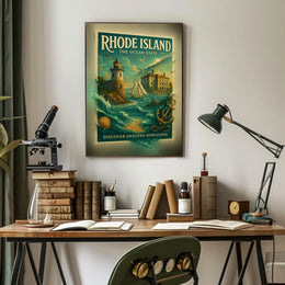 Rhode Island The Ocean State Poster