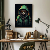 Cool Cat Urban Streetwear Art Poster
